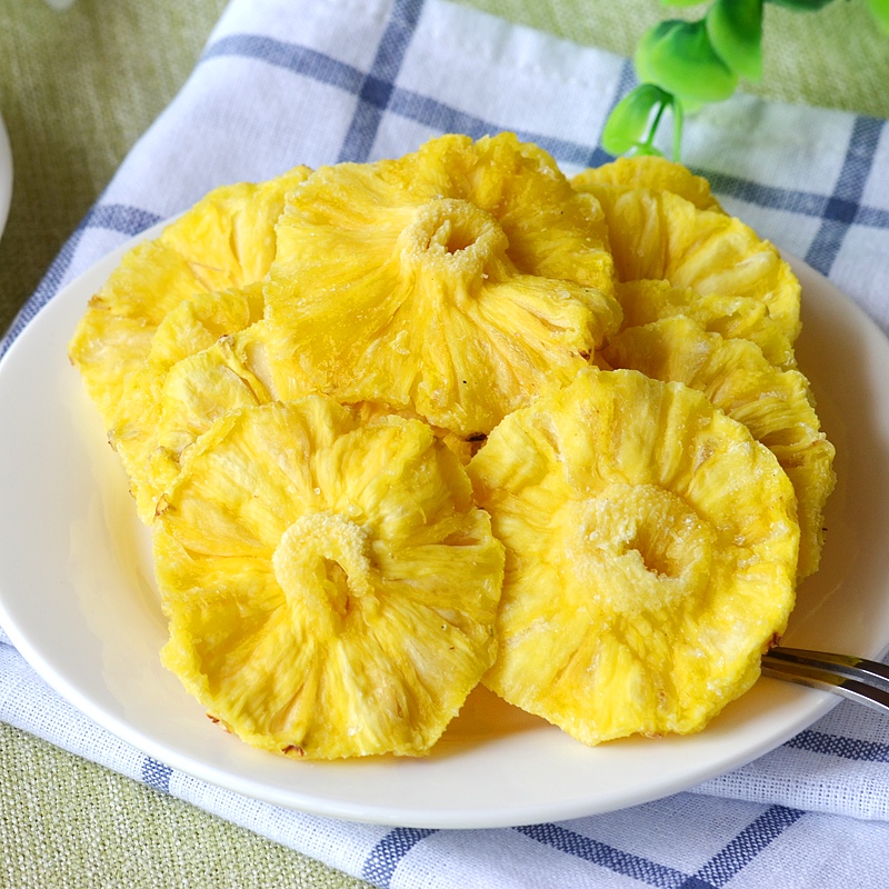 Yuxiang honey fruit pineapple circle pineapple slices pineapple dried pineapple dried snack fruit dried pineapple dried 500g bulk