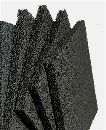 Blower polyurethane dust-proof filter black dust-proof sound-absorbing filter cotton activated carbon filter mesh sponge
