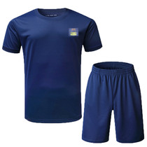 Fire blue physical fitness training clothing training short sleeve physical fitness clothing summer T-shirt men