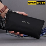 Сумка с петлей на руку, маленькая сумка клатч, сумка на запястье, тканевый длинный бумажник с молнией, ткань оксфорд