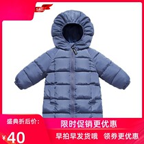 New girls cotton clothes winter clothes 2018 new version of Girls foreign style long coat children thick cotton padded tide