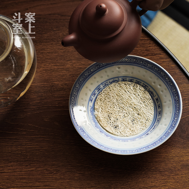 Jingdezhen 70-year-old factory goods porcelain green flower lingo tea tray bag old retro dry bubble table ceramic pot bearing the light of the goods