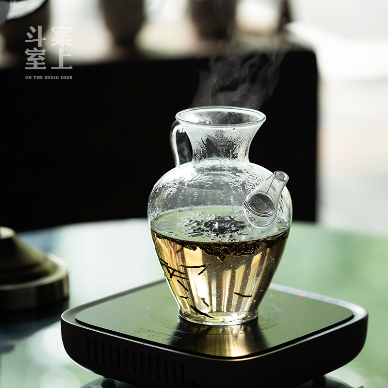 Home glass teapot thickened high temperature resistant cooking tea single pot filter cold water kettle Flower teapot electric cooking tea deacon