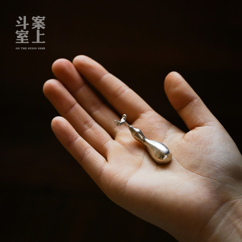 999 pure silver hand cucumber tea set aside to pick up seven creations tea needle shelved tea pillow pen for the ancient air