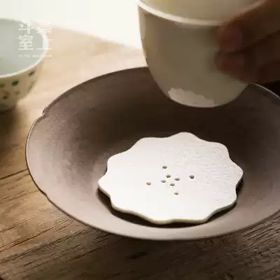 Handmade heat insulation felt absorbent tea cup cushion pot mat purple clay pot cushion heat insulation mat creative coaster tea ceremony accessories