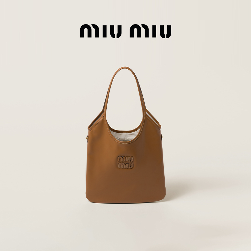 Miu Miu Ivy Large Cowhide Leather Tote Bag Shoulder Bag for Women Miu Miu Ivy Large Cowhide Leather Tote Bag Shoulder Bag for Women