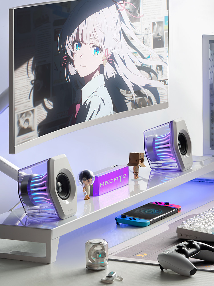 Edifier G3000 White Computer Speakers for Desktop, Laptop, Gaming, E-Sports, Dedicated Bluetooth Desktop Small Speakers