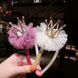 Детский ободок, заколка для волос для принцессы, милые кружевные шпильки для волос, аксессуар для волос