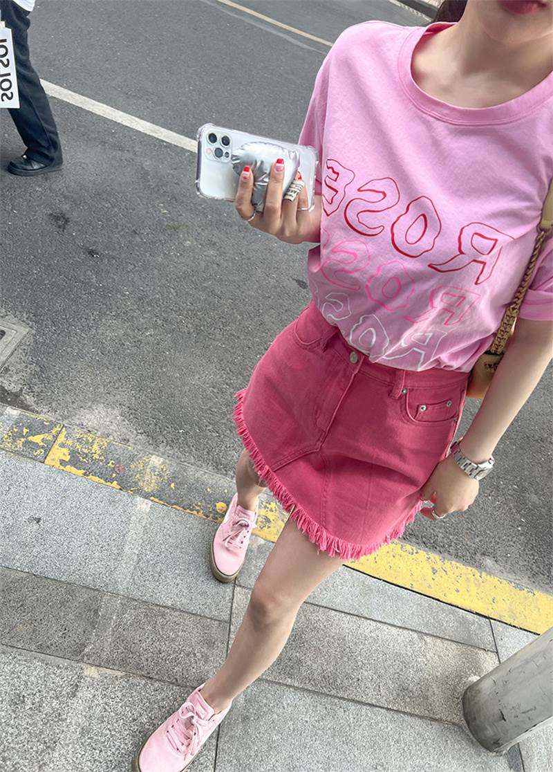 Retro Korean version of the wool side Cowboy half body dress Women 2022 new high waist display slim fit bag hip a word short skirt woman