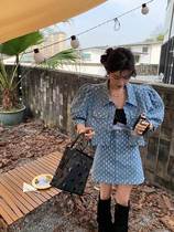 Summer 2022 New Hot Girl Fashion Sweet Cool Trends Ins Denim Suit Dress Two Sets Design Sensation