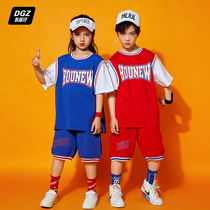 Childrens Street Dance Show Tide Boy Hip Hop Loose Dance Basketball Costume Girls Jazz Dance Training Show