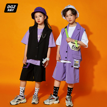 Childrens Street Dance Kit Boy Hiphop Shelf Drums Performing Girls Show Show Dresses