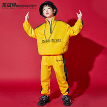 Childrens street dance choking boy hip hop suit hiphop girl jazz costumer Chauer Shauer is handsome and out of service