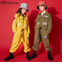 Girl Sir acting out of suit boys boomer hip hop suit less son hiphop handsome clothes Childrens Street Dance Tide Suits