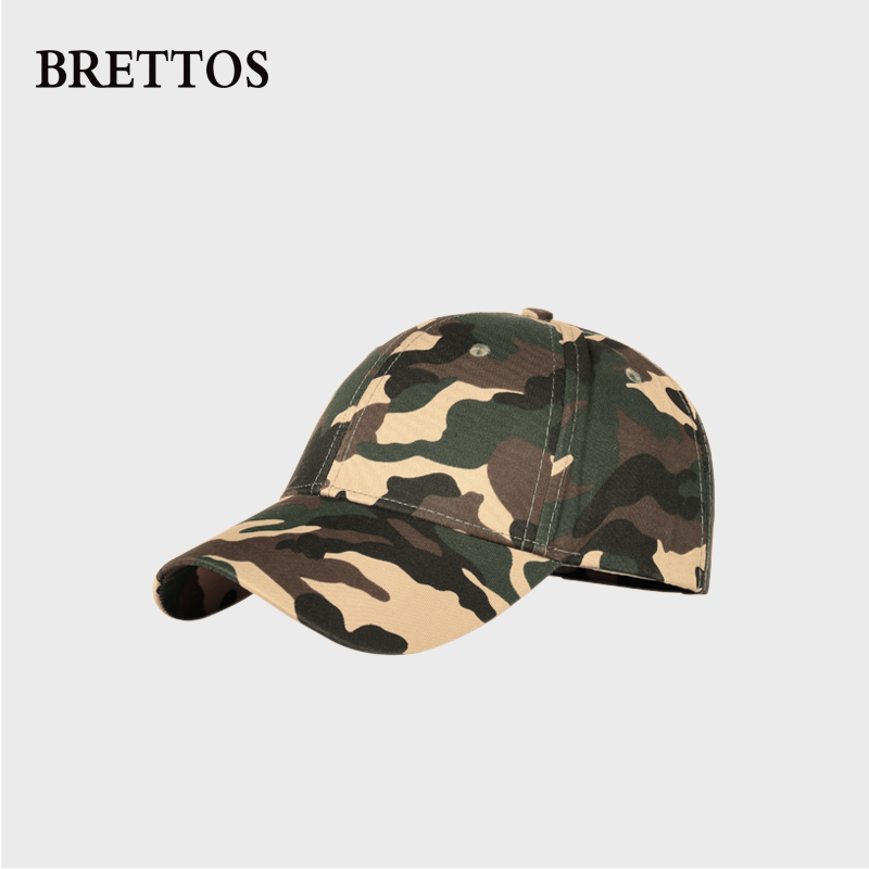 BRETTOS camouflage baseball cap all-match army fan peaked cap hipster camouflage baseball cap sunscreen sun hat