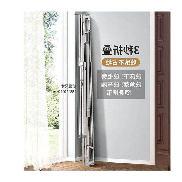 ຕູ້ເສື້ອຜ້າ folding telescopic hanging clothes hanger for drying street stall shelf folding night market display rack clothes hanger