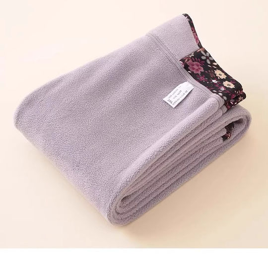 Autumn and Winter Plus-Size Warm Pants for Middle-Aged and Elderly Women, Floral Pattern, Fleece-Lined, Loose-Fitting, Suitable for Mothers and Grandmothers, Extra-Large Cotton Pants