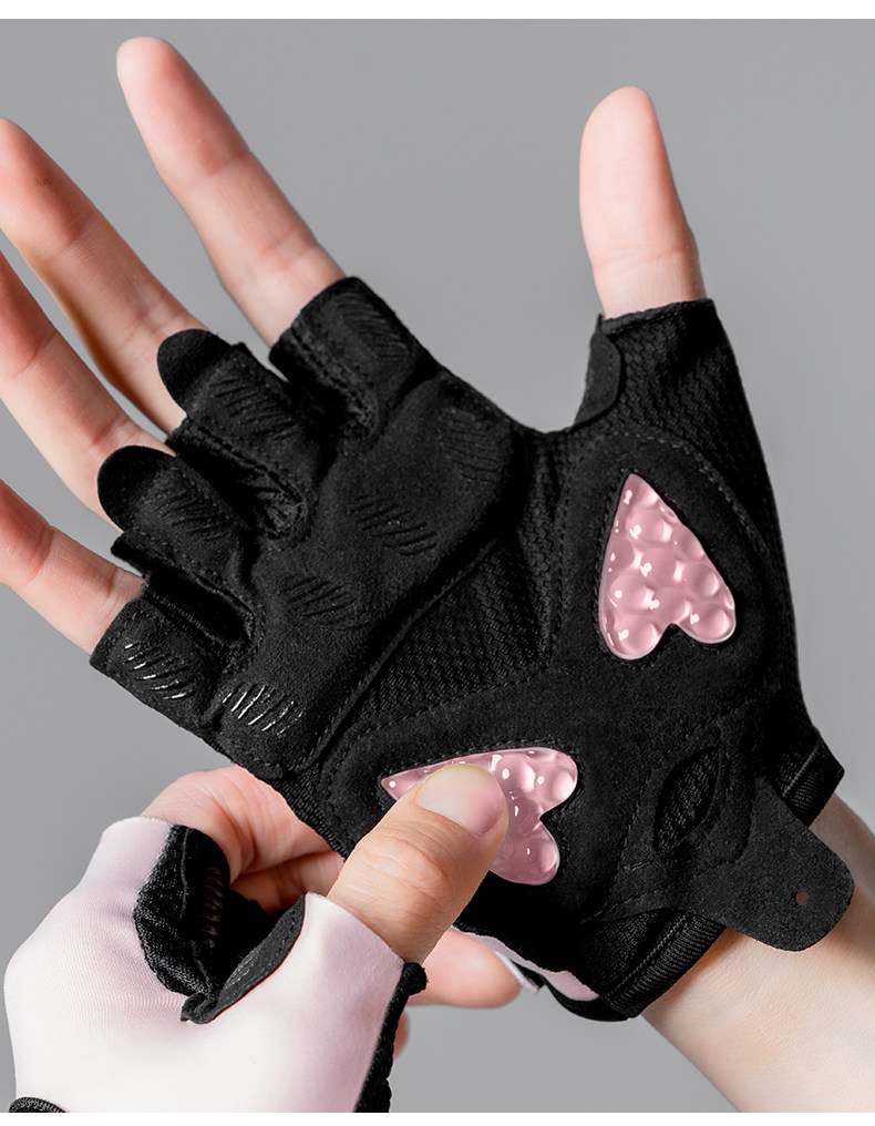 Фитнес-перчатки Fittergear FGNJS розовые (силикон), XS
