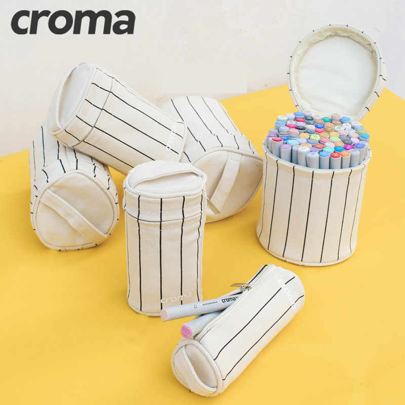 croma歌马软头酒精油性马克笔套装手绘动漫设计学生双头肤色绘画马克笔48色服装设计美术生全套软头马克笔