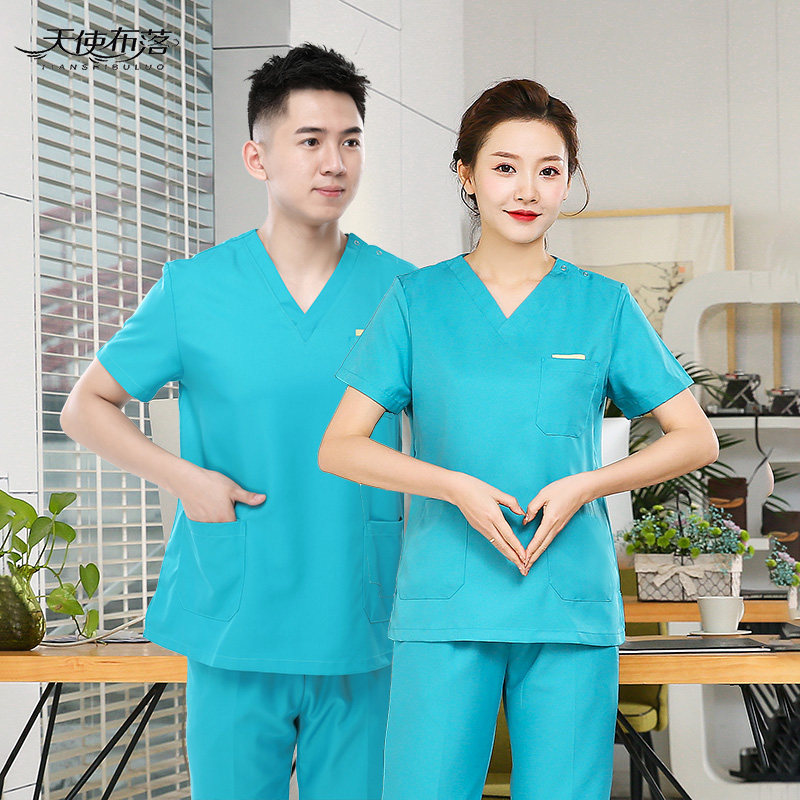 Oral doctor work clothes handdress women short sleeve surgery suit brush clothes summer dental doctor's clothes
