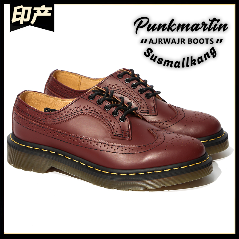 Inlen retro Dr Martin boots 3989 Low to help Brock style sculptures for men and women Leather Shoes Martens