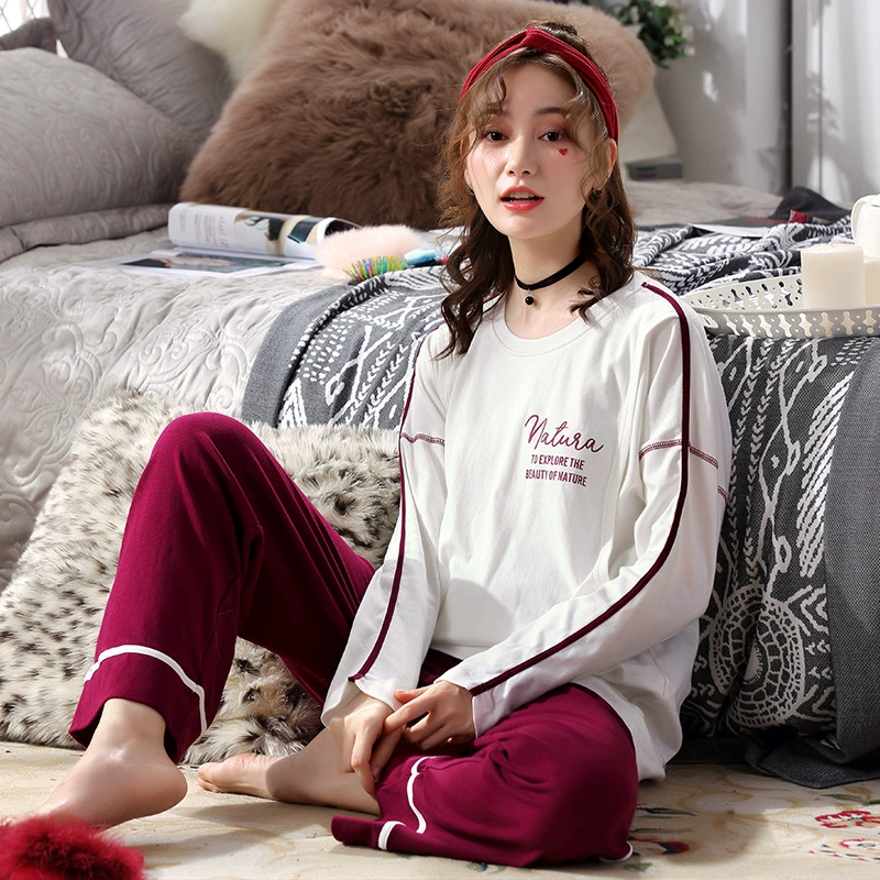 Quần áo giam giữ mùa hè mỏng phần bà bầu cotton cho con bú quần áo sau sinh rộng rãi phụ nữ mang thai đồ ngủ mang thai mùa xuân và mùa thu dịch vụ tại nhà - Giải trí mặc / Mum mặc