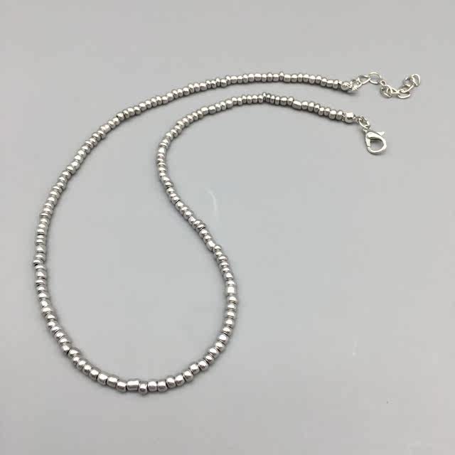 SilverColorbeadsChokerFemaleNecklaceBohemiaDropshipp