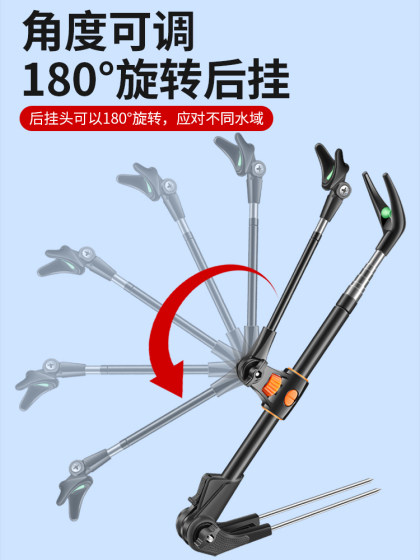 Stainless Steel Fishing Stand Multifunctional Fishing Rod Holder Ground Insert Fishing Stand Rod Support Stand Fishing Rod Hand Rod Holder