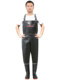 Waterproof Overalls with Rain Boots, Half-Body Waterproof Clothing for Men, Thickened Fishing and Pond Digging Suit
