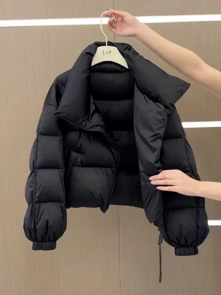 Черный зимний пуховик, элитный
