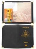 Новая иностранная торговля единичный австралийский паспорт кожаный кожа Ultra -Light Portable Passport Book