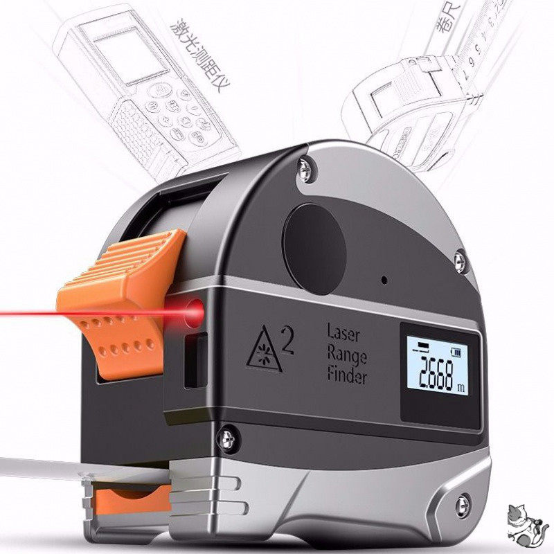Ruoyan tape measure Electronic laser rangefinder Electronic tape measure High precision infrared 30 meters steel tape measure 5 meters