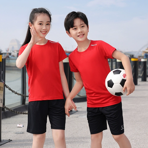Детский быстросохнущий костюм для раннего возраста, спортивная футболка для школьников, делается под заказ, семейный стиль, короткий рукав