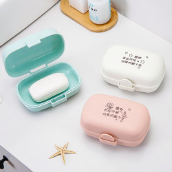 New Travel Soap Box, Portable for Students' Dormitories, Large Sealed Soap Box with Lid for Business Trips