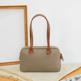 配牛皮简约大容量腋下包手提包牛津布托特包轻便通勤尼龙单肩包女