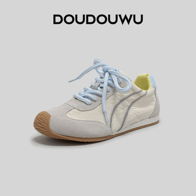 Doudouwu thick-soled Forrest Gump shoes for women, all-match flat shoes for women