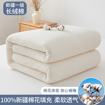 Xinjiang Pure Cotton Quilt, Long-Staple Cotton, Thickened for Warmth, Winter Quilt, 100% Cotton Quilt Core, Cotton Batting, Spring and Autumn Mattress