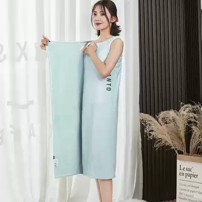 Bath towel women Summer thin can wear wrap household than cotton absorbent quick-drying large size bath skirt Barb 2021 New