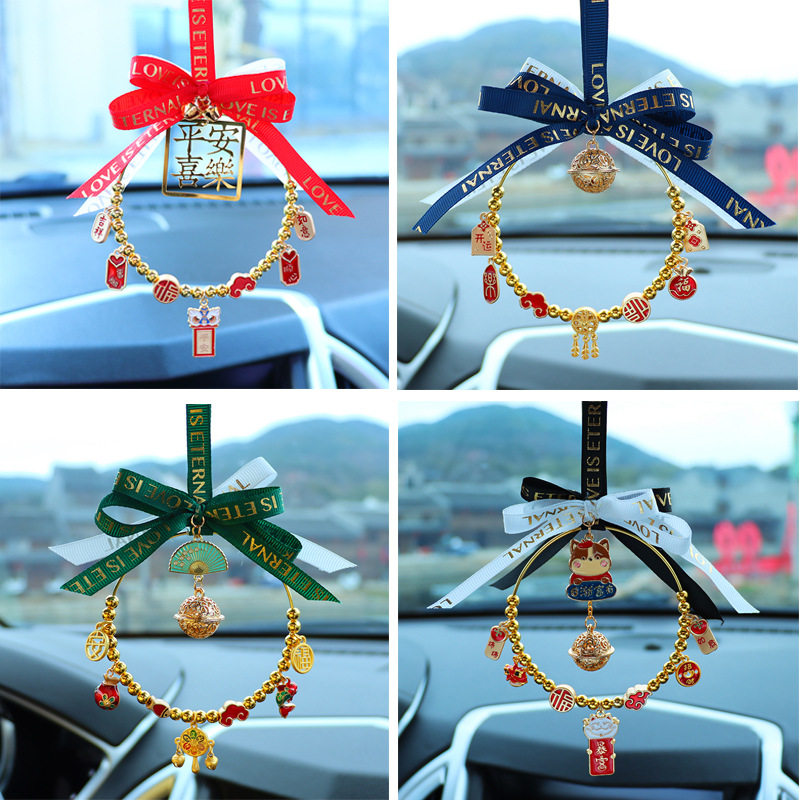 Automotive Handmade Diy Material Package Exquisite Goddess Safe and Joy Send Boyfriend Rear-view Mirror Handen