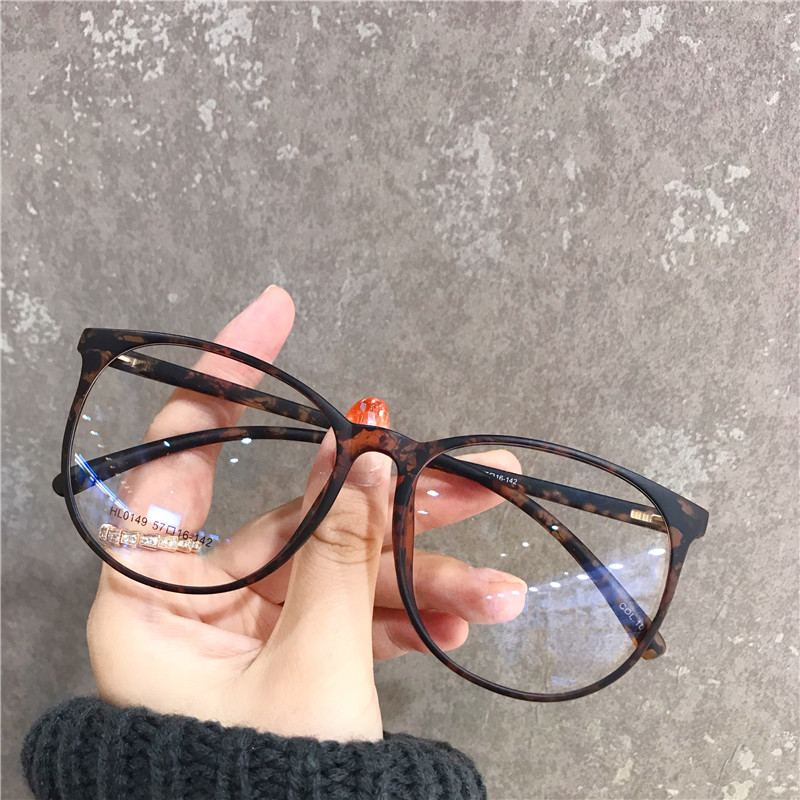 The female round face of super large frame myopia glasses can be equipped with degree of the shade of the shade of the Han tide BAO WEN frame male