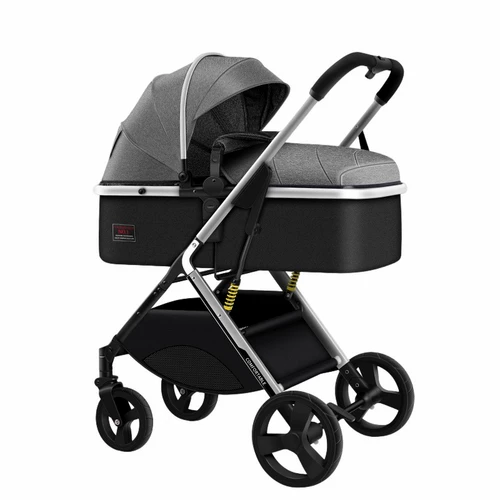 Складная амортизирующая детская коляска с сидением для новорожденных, можно сидеть и лежать