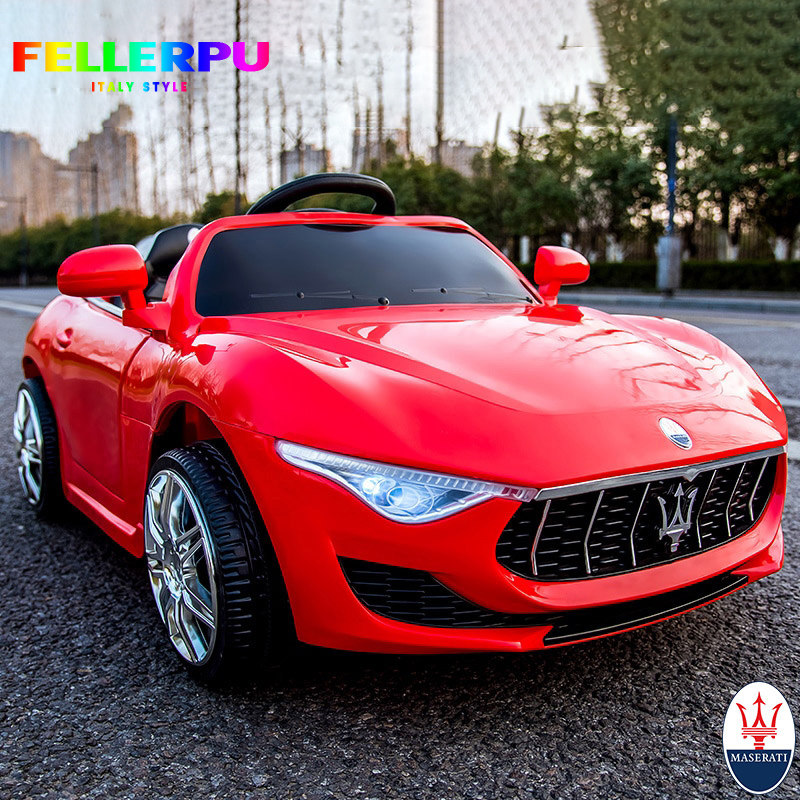 FELLERPU Maserati children's electric car children's riding vehicle toy can drive with remote control car