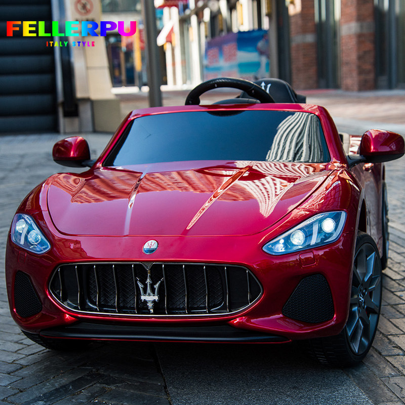 FELLERPU Maserati car children's electric car children's large toy car baby can sit with Bluetooth