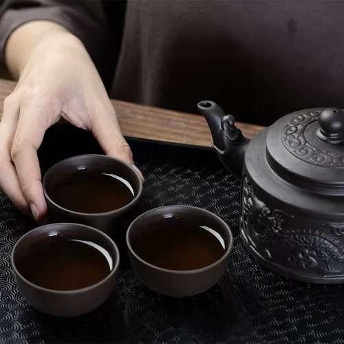 Вместительный и большой заварочный чайник, чайный сервиз для домашнего использования, комплект