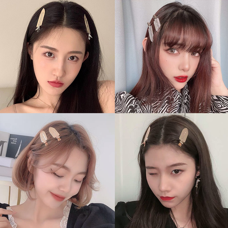 Liu Hai clip female net red same style seamless hair clip hairdressing clip Korean word hair card duckbill clip broken hair clip