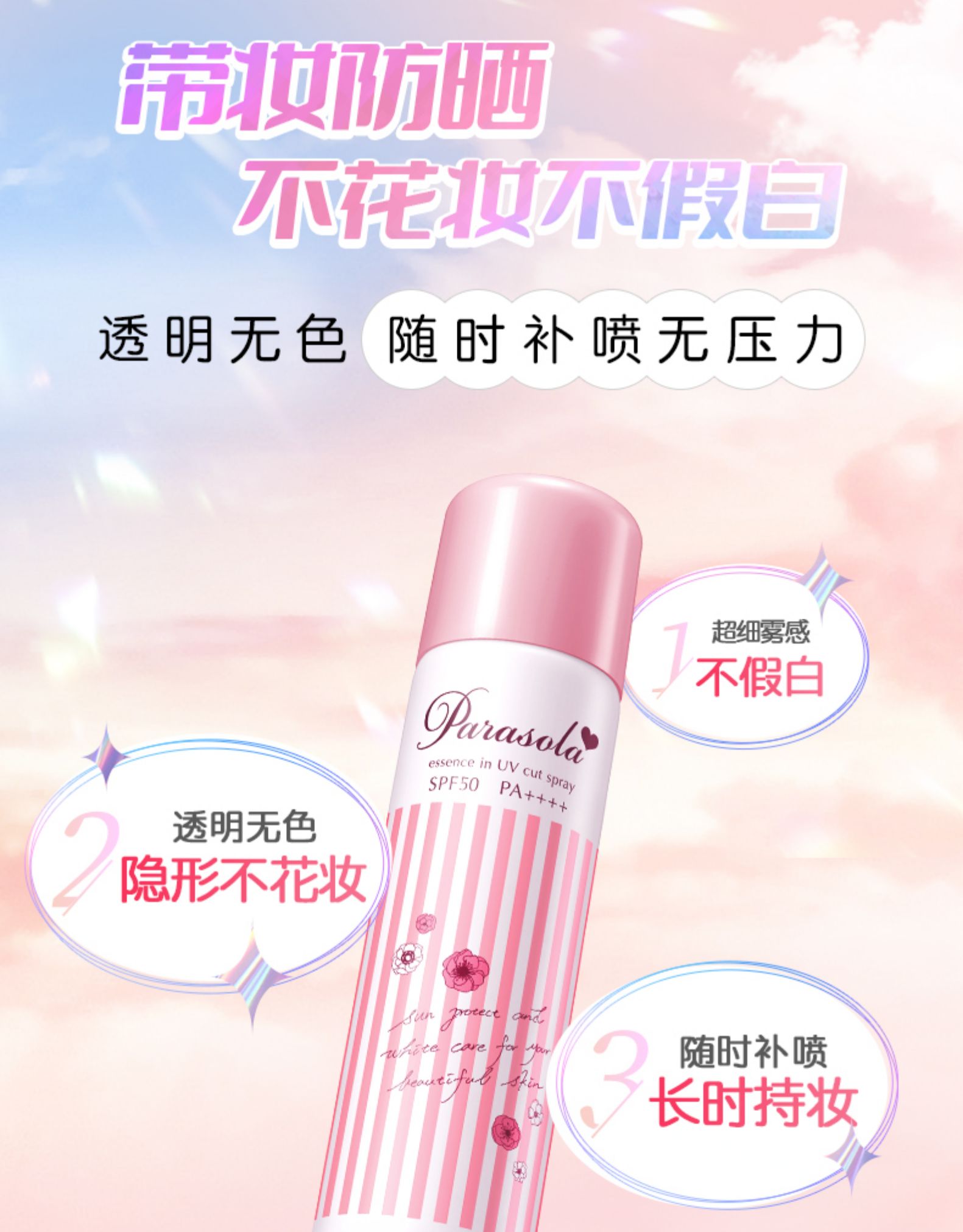 日本 娜丽丝清爽防晒喷雾 140ml*2件 图6