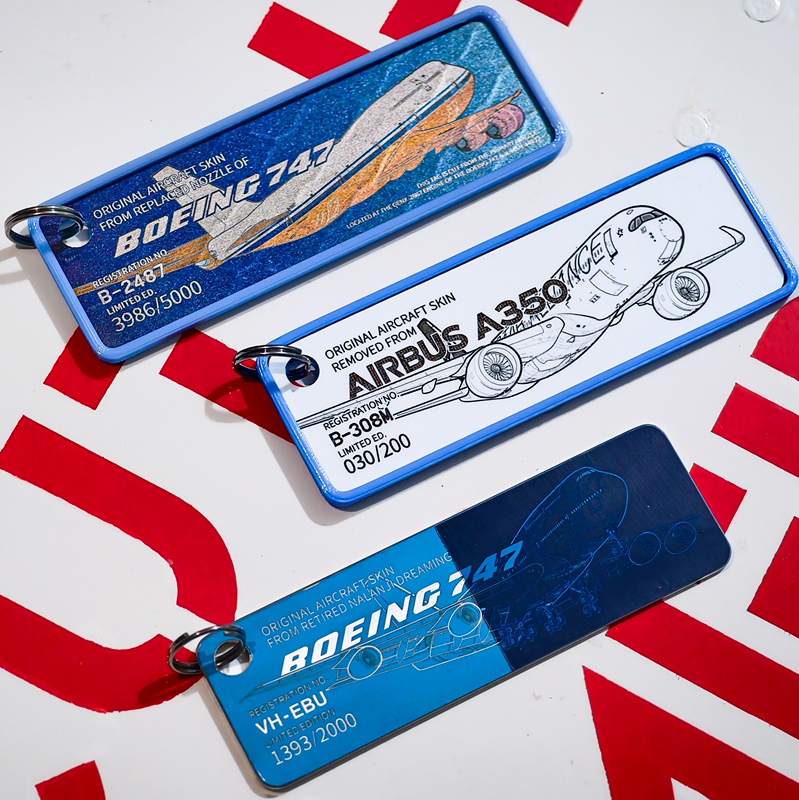 Airlinertags Aircraft Skin Keychain 618 Restock