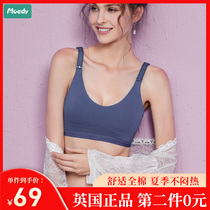 moedy breastfeeding bra Pregnant women underwear Breastfeeding pregnancy special bra gathered anti-sagging summer thin section