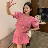 Розовая юбка костюма 801