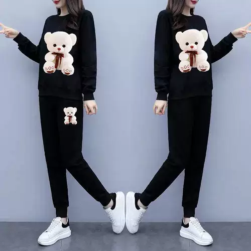 Южнокорейский товар, демисезонная толстовка, комплект для отдыха, оверсайз